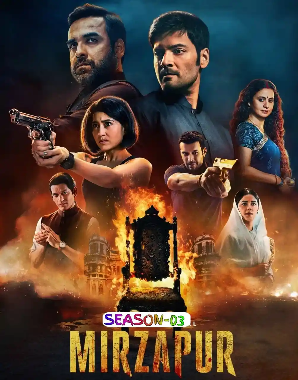 Mirzapur S03 2024 Hindi Completed Web Series HEVC ESub Movies4U